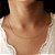 CORRENTE FOLHEADO A OURO FORMADA POR BOLAS DIAMANTADAS. MED 42CM ROMMANEL 532421 - Imagem 4