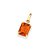 PINGENTE RETANGULAR FOLHEADO A OURO COM CRISTAL COLORIDO. MED 1,5CM ROMMANEL 542635 - Imagem 1