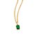 PINGENTE RETANGULAR FOLHEADO A OURO COM CRISTAL COLORIDO. MED 1,5CM ROMMANEL 542635 - Imagem 6