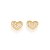 BRINCO FOLHEADO A OURO CORAÇÃO CRAVEJADO. MED 1,1CM ROMMANEL 523989 - Imagem 1