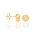 BRINCO REDONDO FOLHEADO A OURO COM ZIRCÔNIAS. MED 0,7CM ROMMANEL 524079 - Imagem 2
