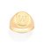 ANEL FOLHEADO A OURO COM LETRA TEXTURIZADA ROMMANEL 513316 LETRAS S/Z - Imagem 5