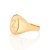 ANEL FOLHEADO A OURO COM LETRA TEXTURIZADA ROMMANEL 513316 LETRAS S/Z - Imagem 8