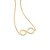 GARGANTILHA FOLHEADO A OURO INFINITO. MED 50CM ROMMANEL 532388 - Imagem 1