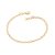 PULSEIRA FOLHEADO A OURO CORAÇÕES. MED 19CM ROMMANEL 552062 - Imagem 1