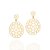 MAXI BRINCO FOLHEADO A OURO CORAÇÕES. MED 5,3CM ROMMANEL 527089 - Imagem 1