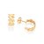 ARGOLA NAVETES FOLHEADO A OURO. MED 1,2CM ROMMANEL 527091 - Imagem 1