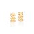 ARGOLA NAVETES FOLHEADO A OURO. MED 1,2CM ROMMANEL 527091 - Imagem 2