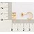 ARGOLA NAVETES FOLHEADO A OURO. MED 1,2CM ROMMANEL 527091 - Imagem 3