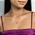 GARGANTILHA MÊS DE FEVEREIRO FOLHEADO A OURO COM ZIRCÔNIA ROXO. MED 50CM ROMMANEL 532397 - Imagem 3
