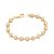 PULSEIRA FOLHEADO A OURO COM ZIRCÔNIAS. MED 17CM ROMMANEL 552065 - Imagem 1