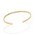 BRACELETE UNISSEX FOLHEADO A OURO ARO TORCIDO. MED 7,3CM ROMMANEL 552054 - Imagem 1