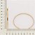 BRACELETE UNISSEX FOLHEADO A OURO ARO TORCIDO. MED 7,3CM ROMMANEL 552054 - Imagem 2