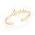 BRACELETE LOVE FOLHEADO A OURO. MED 6,2CM ROMMANEL 552044 - Imagem 1