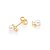 BRINCO FOLHEADO A OURO COM ZIRCÔNIAS E PÉROLAS. MED 0,70CM ROMMANEL 527099 - Imagem 2