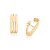 BRINCO EAR HOOK FOLHEADO A OURO ARO TRIPLO. MED 2,5CM ROMMANEL 527055 - Imagem 2