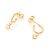 ARGOLA FOLHEADO A OURO COM CORAÇÃO PENDURADO. MED 1,6CM ROMMANEL 527060 - Imagem 2