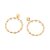 MAXI BRINCO FOLHEADO A OURO FORMATO CÍRCULO. MED 6CM ROMMANEL 527066 - Imagem 2