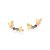 BRINCO FOLHEADO A OURO BORBOLETAS COM ZIRCÔNIAS COLORIDAS. MED 1,9CM ROMMANEL 527067 - Imagem 1