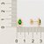 BRINCO GOTA FOLHEADO A OURO COM ZIRCÔNIAS BRANCO COM VERDE. MED 1,2CM ROMMANEL 527069 - Imagem 3