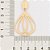 MAXI BRINCO FOLHEADO A OURO GOTAS ENTRELAÇADAS. MED 5,1CM ROMMANEL 527070 - Imagem 3
