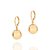 ARGOLA FOLHEADO A OURO COM BOLA DE 12MM. MED 2,7CM ROMMANEL 527076 - Imagem 1