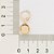 ARGOLA FOLHEADO A OURO COM BOLA DE 12MM. MED 2,7CM ROMMANEL 527076 - Imagem 3