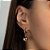 ARGOLA FOLHEADO A OURO COM BOLA DE 12MM. MED 2,7CM ROMMANEL 527076 - Imagem 4