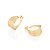 ARGOLA FOLHEADO A OURO FIOS LISOS. MED 1,3CM ROMMANEL 527079 - Imagem 2