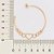 ARGOLA FOLHEADO A OURO CÍRCULOS COM CORAÇÕES VAZADOS. MED 5,7CM ROMMANEL 527081 - Imagem 3