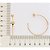 ARGOLA FOLHEADO A OURO FLOR. MED 4,4CM ROMMANEL 527107 - Imagem 3
