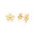 BRINCO FOLHEADO A OURO FLOR. MED 0,90CM ROMMANEL 527108 - Imagem 2