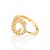 ANEL FOLHEADO A OURO FORMATO ESPIRAL COM ZIRCÕNIAS ROMMANEL 513295 - Imagem 2