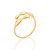 ANEL AJUSTÁVEL FOLHEADO A OURO OVAL ABAULADO ROMMANEL 513302 - Imagem 2