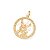 PINGENTE MEDALHA FOLHEADO A OURO SÃO MIGUEL ARCANJO. MED 3CM ROMMANEL 542667 - Imagem 1