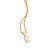 PINGENTE GOTA FOLHEADO A OURO COM ZIRCÔNIAS. MED 1,3CM ROMMANEL 542679 - Imagem 2
