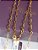 CORDÃO UNISSEX FOLHEADO A OURO ELO CADEADO OVAL. MED 70CM ROMMANEL 532387 - Imagem 9