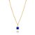 GARGANTILHA MÊS DE SETEMBRO FOLHEADO A OURO COM ZIRCÔNIA AZUL ESCURO. MED 50CM ROMMANEL 532395 - Imagem 1