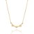 GARGANTILHA FOLHEADO A OURO CORAÇÕES COM ZIRCÔNIAS. MED 50CM ROMMANEL 532380 - Imagem 1