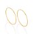 ARGOLA ARO FINO FOLHEADO A OURO. MED 5CM ROMMANEL 522014 - Imagem 1