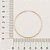 ARGOLA ARO FINO FOLHEADO A OURO. MED 5CM ROMMANEL 522014 - Imagem 3