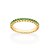 APARADOR DE ALIANÇA FOLHEADO A OURO COM ZIRCÔNIAS VERDE ROMMANEL 513310 - Imagem 1