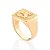 ANEL MASCULINO FOLHEADO A OURO SÃO JORGE ROMMANEL 513312 - Imagem 2