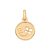 PINGENTE FOLHEADO A OURO VOO DA BORBOLETA COM LETRA. MED 1,6CM ROMMANEL 542675 - Imagem 2