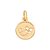 PINGENTE FOLHEADO A OURO VOO DA BORBOLETA COM LETRA. MED 1,6CM ROMMANEL 542675 - Imagem 4