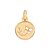 PINGENTE FOLHEADO A OURO VOO DA BORBOLETA COM LETRA. MED 1,6CM ROMMANEL 542675 - Imagem 8
