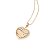 PINGENTE FOLHEADO A OURO CORAÇÃO DIAMANTADO. MED 3CM ROMMANEL 541516 - Imagem 2