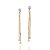 BRINCO FOLHEADO A OURO COM CRISTAIS. MED 5CM ROMMANEL 523556 - Imagem 1