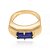 ANEL DE FORMATURA MASCULINO FOLHEADO A OURO CRISTAL COLORIDO ROMMANEL 512478 - Imagem 4