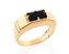 ANEL DE FORMATURA MASCULINO FOLHEADO A OURO CRISTAL COLORIDO ROMMANEL 512478 - Imagem 2